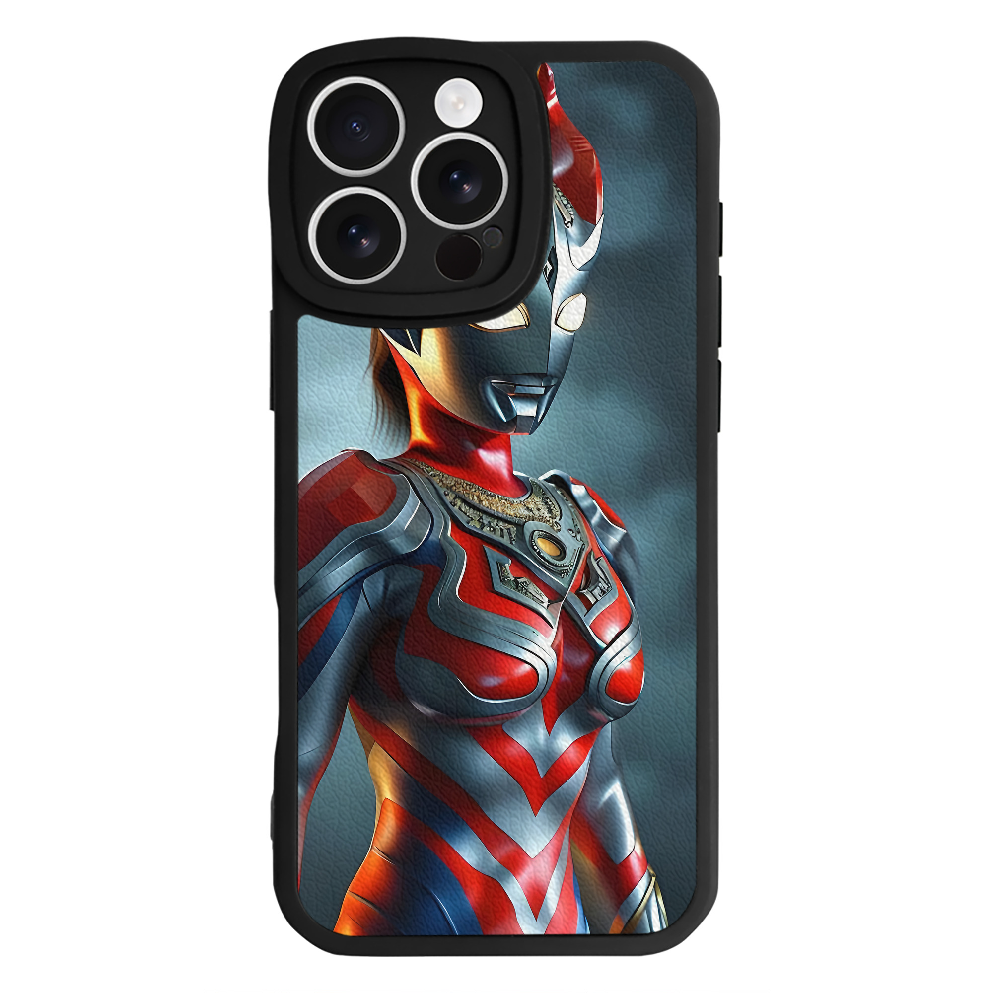 （画像用） ウルトラマン Ultraman 【iPhone 16シリーズ対応】シリコンスマホケース（レザー調） 材質：シリコン